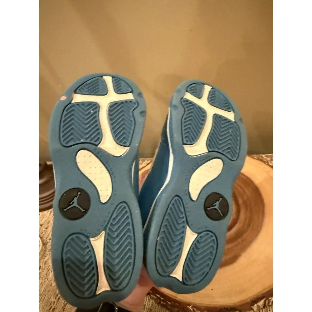 Jordan 6 Rings Tennis Shoes Toddler Size 10C Blue White Dutch‎ DM8954-100 VGUC